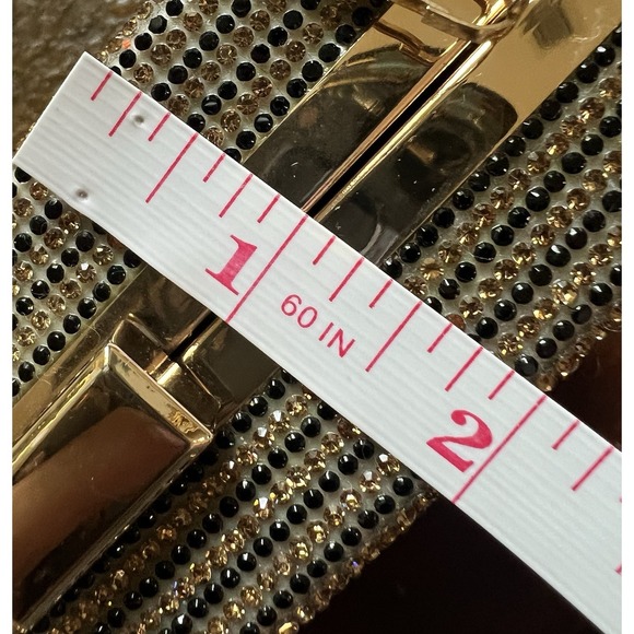 No Limit Rhinestone Clutch Purse Shoulder Bag YOLO Credit Card Money Urban Bling - Picture 15 of 15